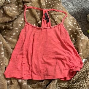 Coral crop top